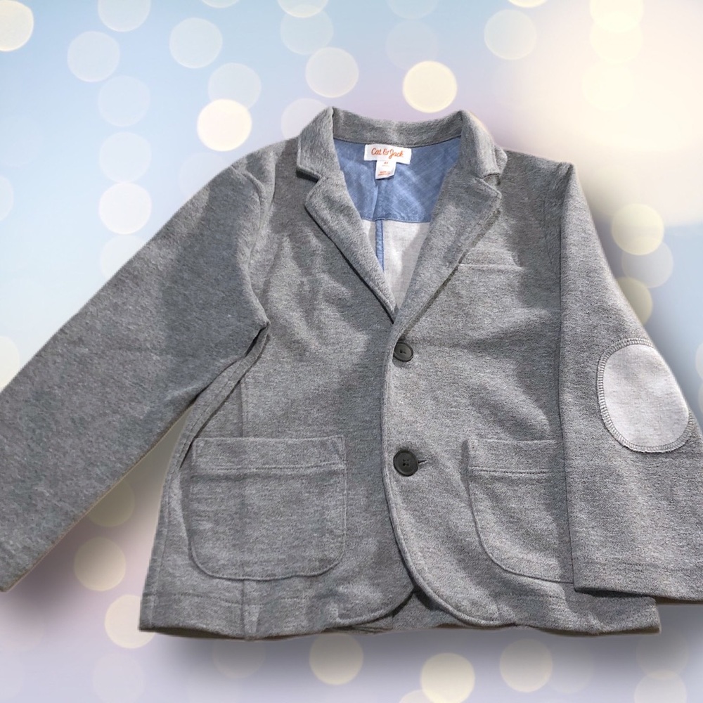 Cat & Jack Boys Casual Gray Blazer 4T